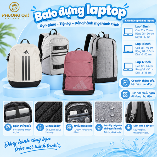 BALO ĐỰNG LAPTOP – GỌN GÀNG, BẢO VỆ TỐT, TIỆN LỢI CHO MỖI NGÀY