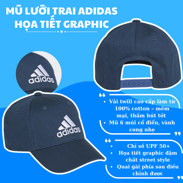 MŨ LƯỠI TRAI ADIDAS – HOẠ TIẾT GRAPHIC ĐẬM CHẤT STREET STYLE