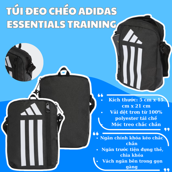 Túi Đeo Vai adidas Essentials Training – Nhỏ Gọn, Tiện Lợi Cho Mỗi Ngày
