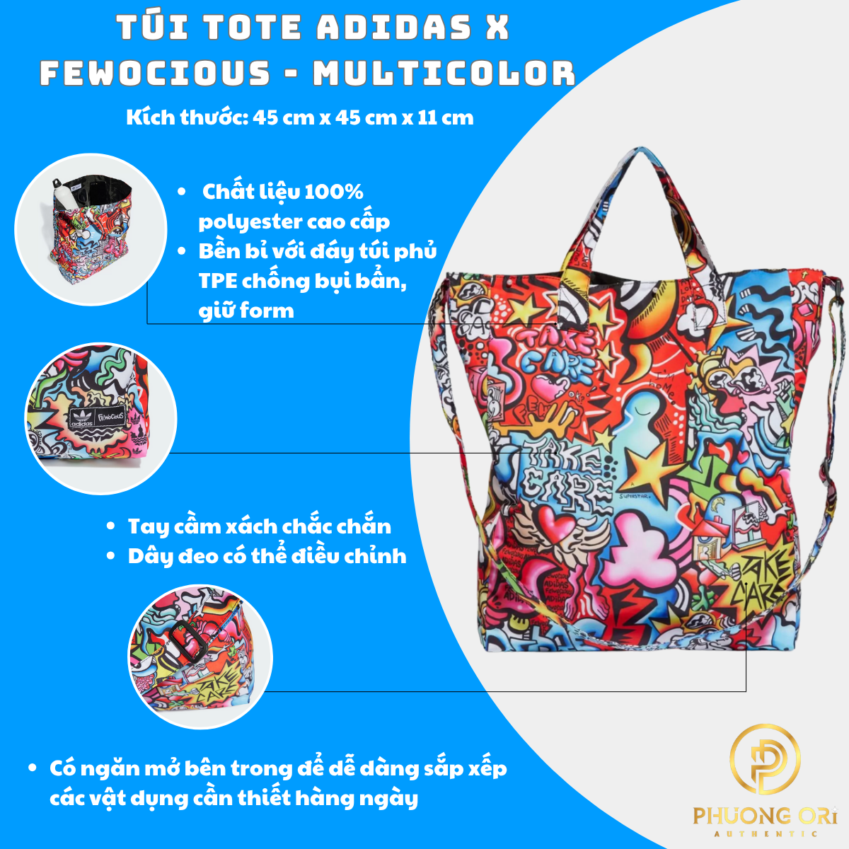 TÚI TOTE ADIDAS X FEWOCiOUS – NỔI BẬT TỪ MỌI GÓC NHÌN