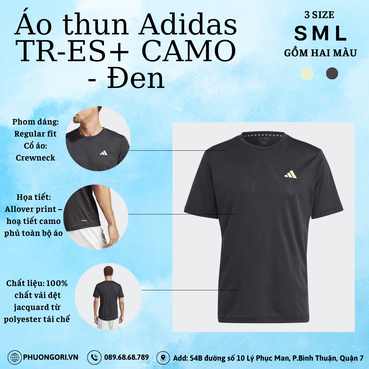 ÁO THUN ADIDAS TR-ES+ CAMO – ĐƠN GIẢN NHƯNG KHÔNG ĐƠN ĐIỆU