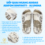 🩴 Dép Quai Ngang Adidas Adifom Infinity – Alumina / Core White / Grey Strata