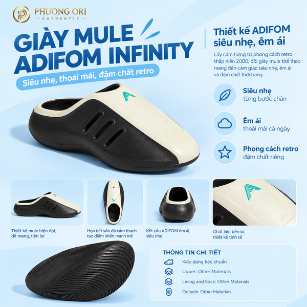 GIÀY MULE ADIFOM INFINITY – SIÊU NHẸ, ĐẬM CHẤT RETRO