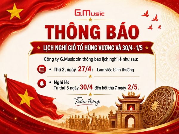 THÔNG BÁO LỊCH NGHỈ LỄ GIỖ TỔ HÙNG VƯƠNG & 30/4 – 1/5