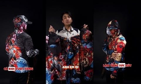 CLIP KẾT HỢP ÁO CÂU CÁ MÃNH HỔ x SAMURAI