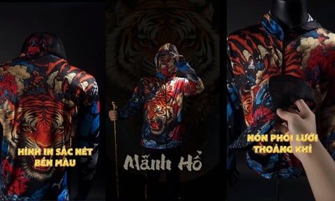 CLIP REVIEW ÁO CÂU CÁ MÃNH HỔ