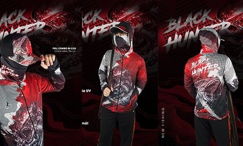 HÌNH POSTER ÁO CÂU CÁ BLACK HUNTER