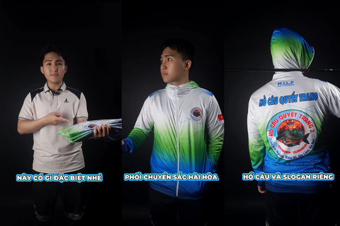 Đơn hàng áo câu cá dành cho Hồ Câu Quyết Trang đã chính thức hoàn thiện!