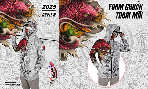 HÌNH ẢNH REVIEW ÁO CÂU CÁ CHÉP LIÊN HOA