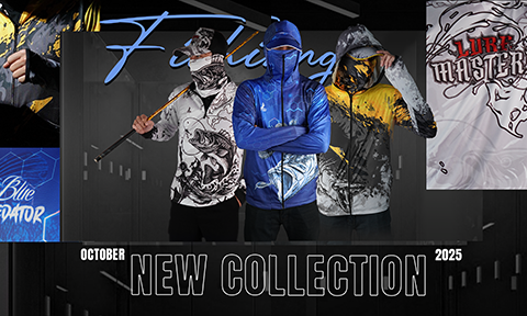 HÌNH ẢNH ÁO CÂU CÁ TEAM - BLUE, LURE, BASS