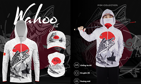 HÌNH POSTER ÁO CÂU CÁ WAHOO FISHING