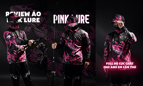 CLIP REVIEW ÁO CÂU CÁ PINK LURE