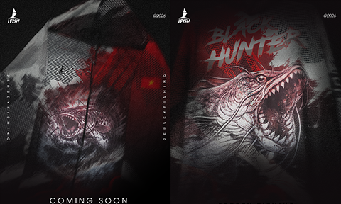 HÌNH COMING ÁO CÂU CÁ SOON BLACK HUNTER