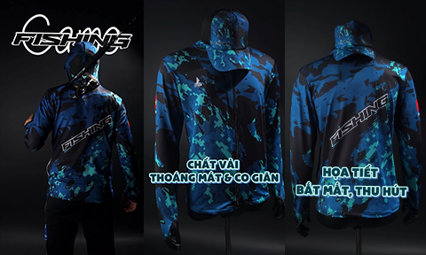 CLIP REVIEW ÁO CÂU CÁ CAMO FISHING