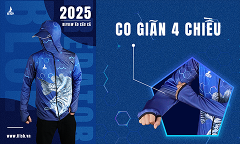 HÌNH ẢNH REVIEW ÁO CÂU CÁ BLUE PREDATOR