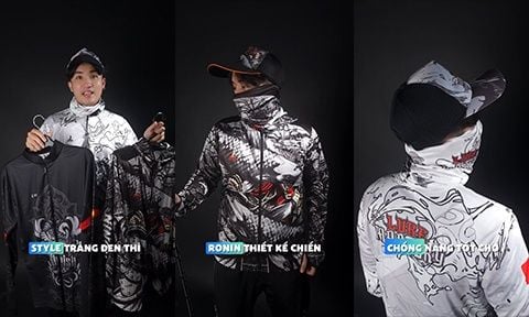 CLIP ÁO CÂU CÁ TONE MÀU TRẮNG - ĐEN