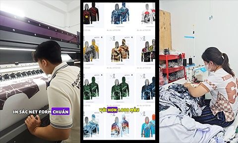CLIP ĐẶT MAY ÁO CÂU CÁ THIẾT KẾ