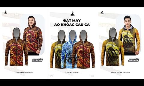 HÌNH ĐẶT MAY ÁO CÂU CÁ THIẾT KẾ