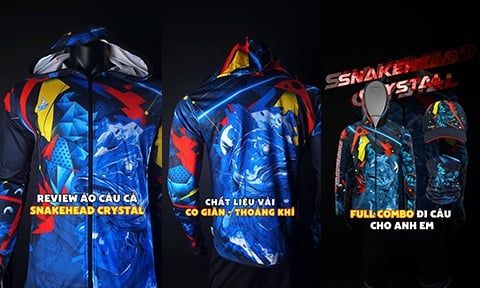 CLIP REVIEW ÁO CÂU CÁ SNAKEHEAD CRYSTAL