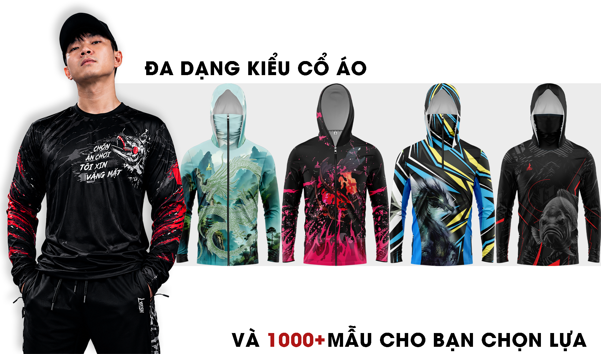 TÁC DỤNG CỦA CÁC KIỂU CỔ ÁO KHI ĐẶT MAY ÁO CÂU CÁ