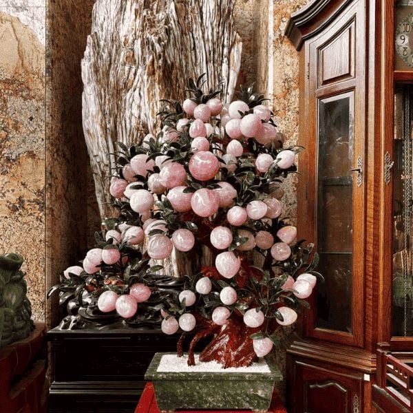 Cây Đào Thạch Anh Hồng 88 Quả