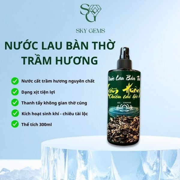 Nước Lau Bàn Thờ Trầm Hương