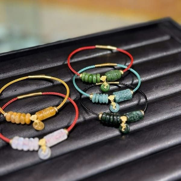 Vòng Lu Thống Mix Ngũ Điếu & Móc Hồ Ly Vàng