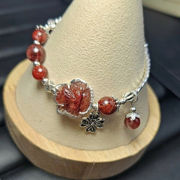 Hồ Ly Tóc Đỏ Bọc Bạc Mix Tóc Đỏ và Charm Bạc