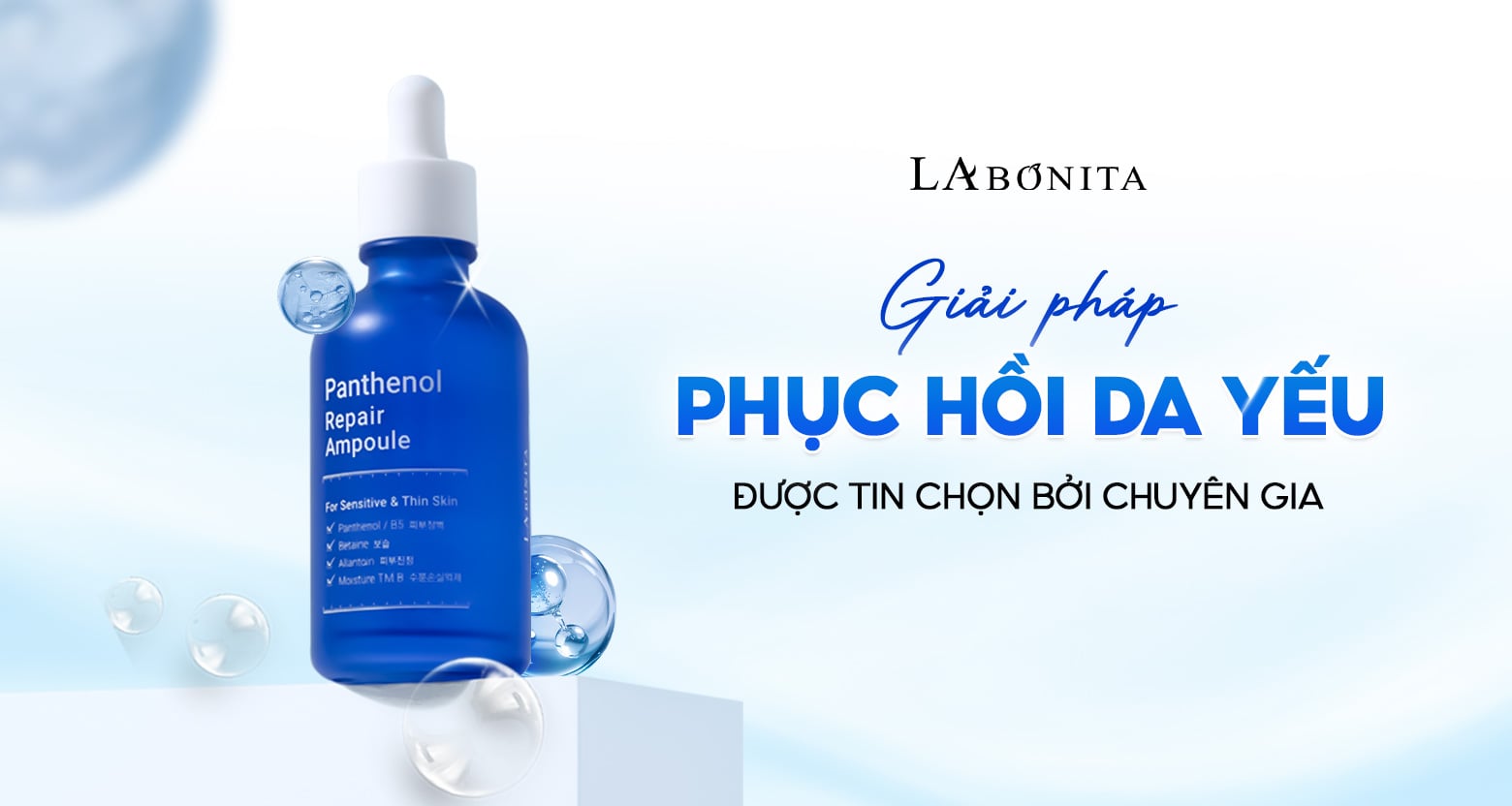 Tinh Chất Hỗ Trợ Phục Hồi Làm Dịu Da La Bonita Panthenol Repair Ampoule 50ml