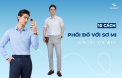 GỢI Ý 10 CÁCH PHỐI ĐỒ VỚI ÁO SƠ MI NAM CHỈN CHU, CHUẨN GU