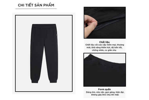Quần nỉ nam gấu bo