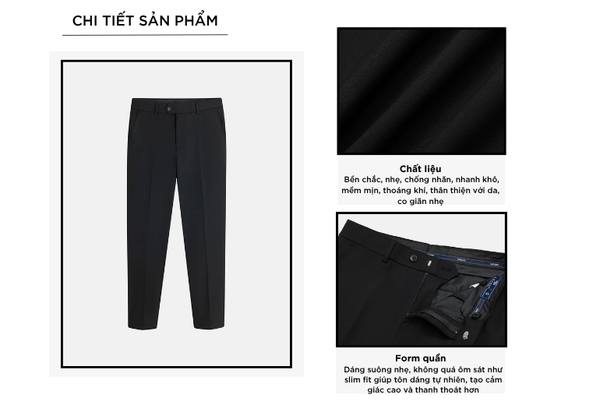Quần âu cạp thường nam cạp thường