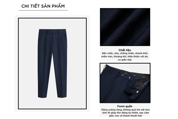 Quần âu cạp thường nam