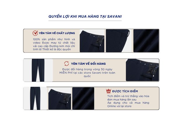 Quần âu cạp thường nam