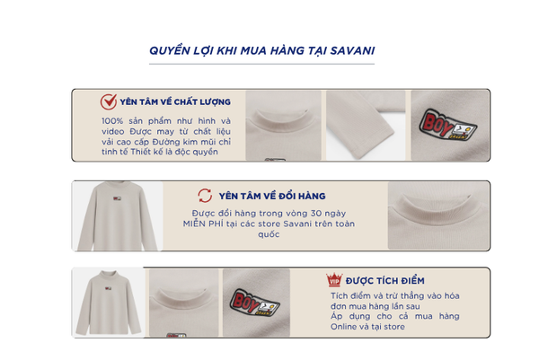 Áo giữ nhiệt cổ cao bé trai bình in trước ngực