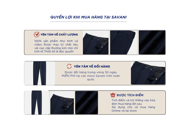 Quần âu cạp thường nam