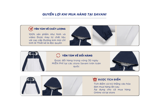 Áo gió có mũ gia đình trẻ em phối vải ngực in