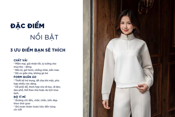 Bộ đông nữ ngực in