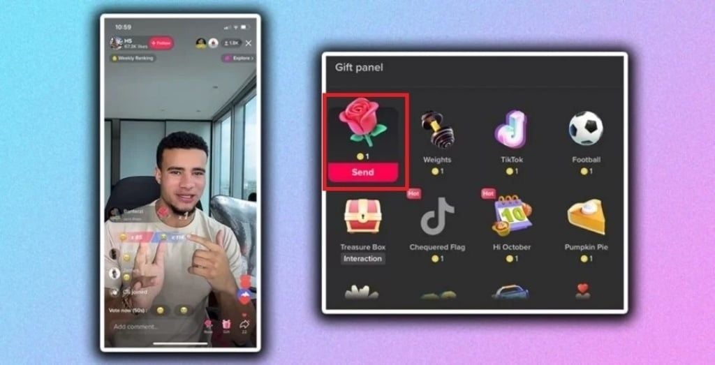 1 bông hồng TikTok bao nhiêu tiền? Giá trị & cách tặng