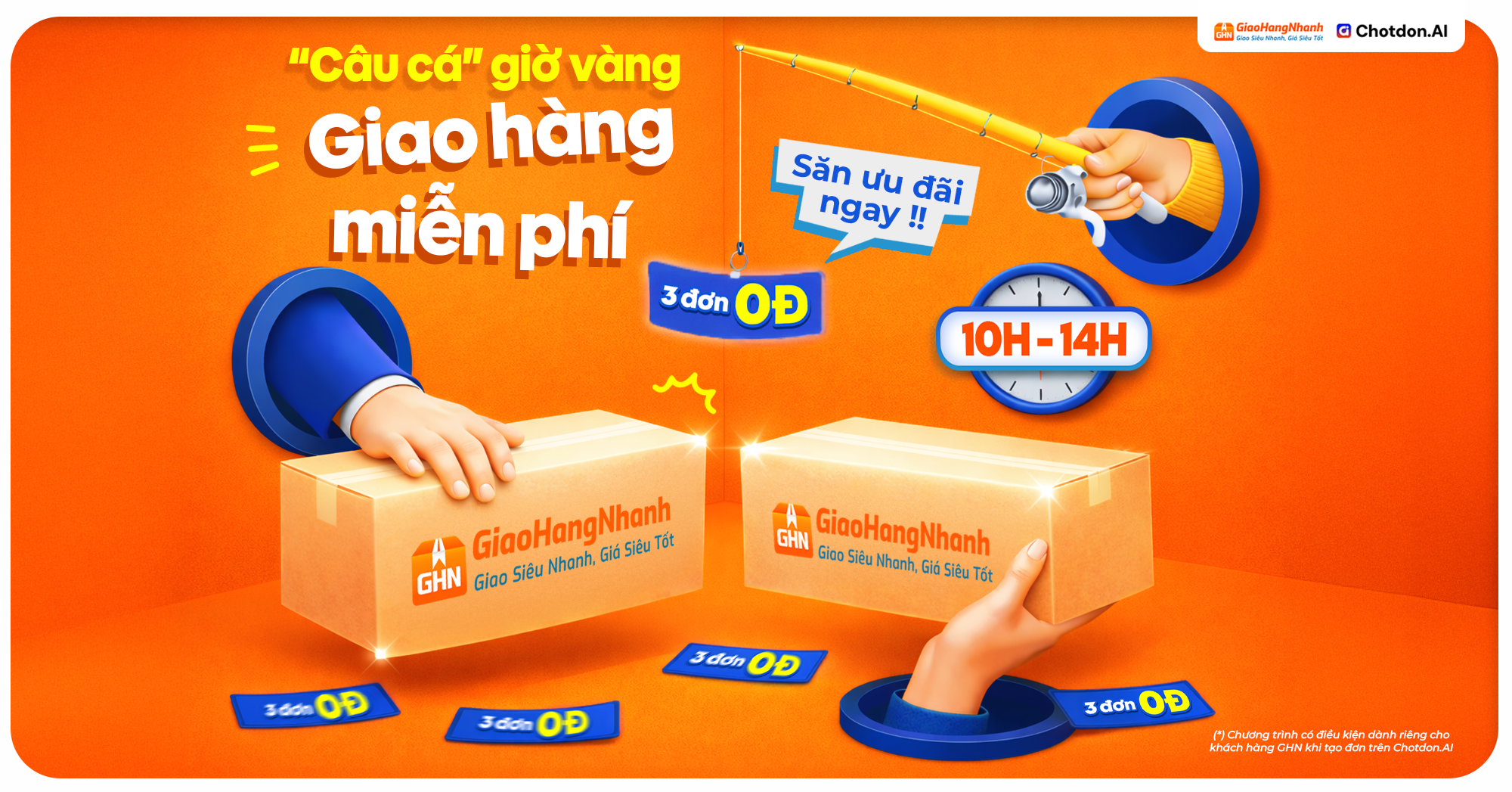 Câu cá giờ vàng - Gửi hàng miễn phí