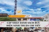 ‘Bật mí’ danh sách 85 bưu điện tỉnh Ninh Thuận sau sáp nhập