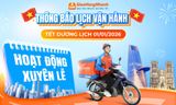 THÔNG BÁO VẬN HÀNH DỊP TẾT DƯƠNG LỊCH 01/01/2026