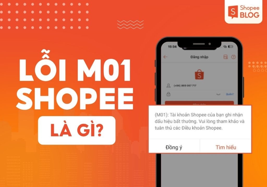 Lỗi M01 Shopee là gì? Nguyên nhân và cách khắc phục hiệu quả