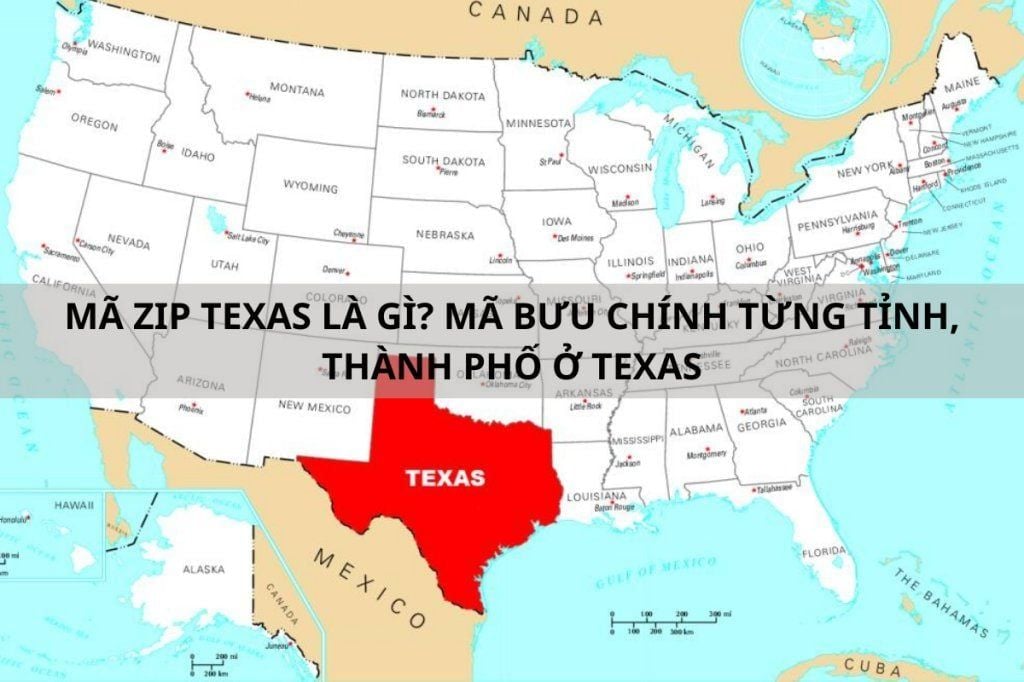 Mã ZIP Texas là gì? Mã bưu chính từng tỉnh, thành phố ở Texas