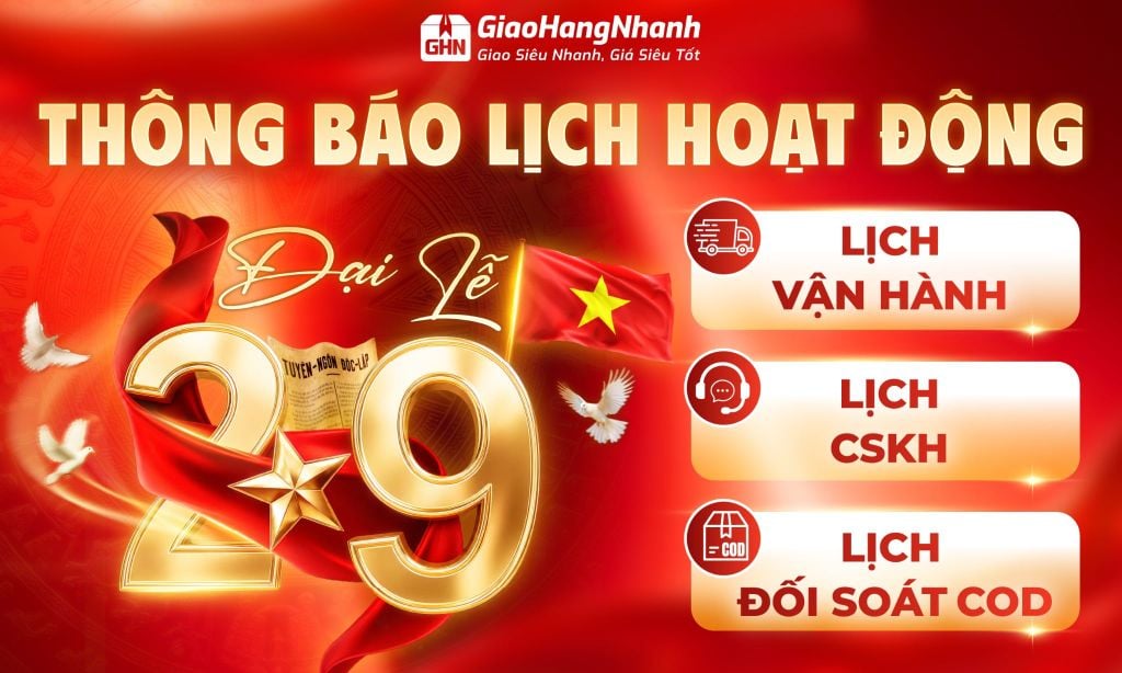 GIAOHANGNHANH THÔNG BÁO HOẠT ĐỘNG DỊP LỄ QUỐC KHÁNH 2/9