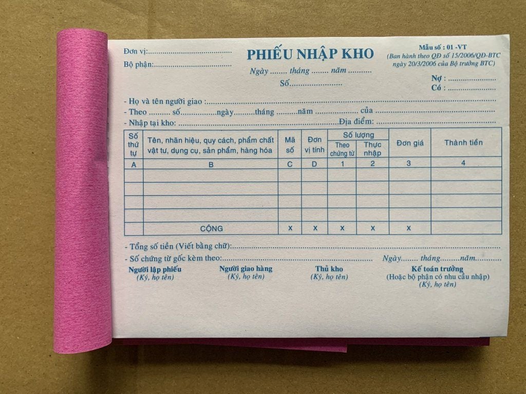 Tải và hướng dẫn cách ghi mẫu phiếu nhập kho mới nhất 2026
