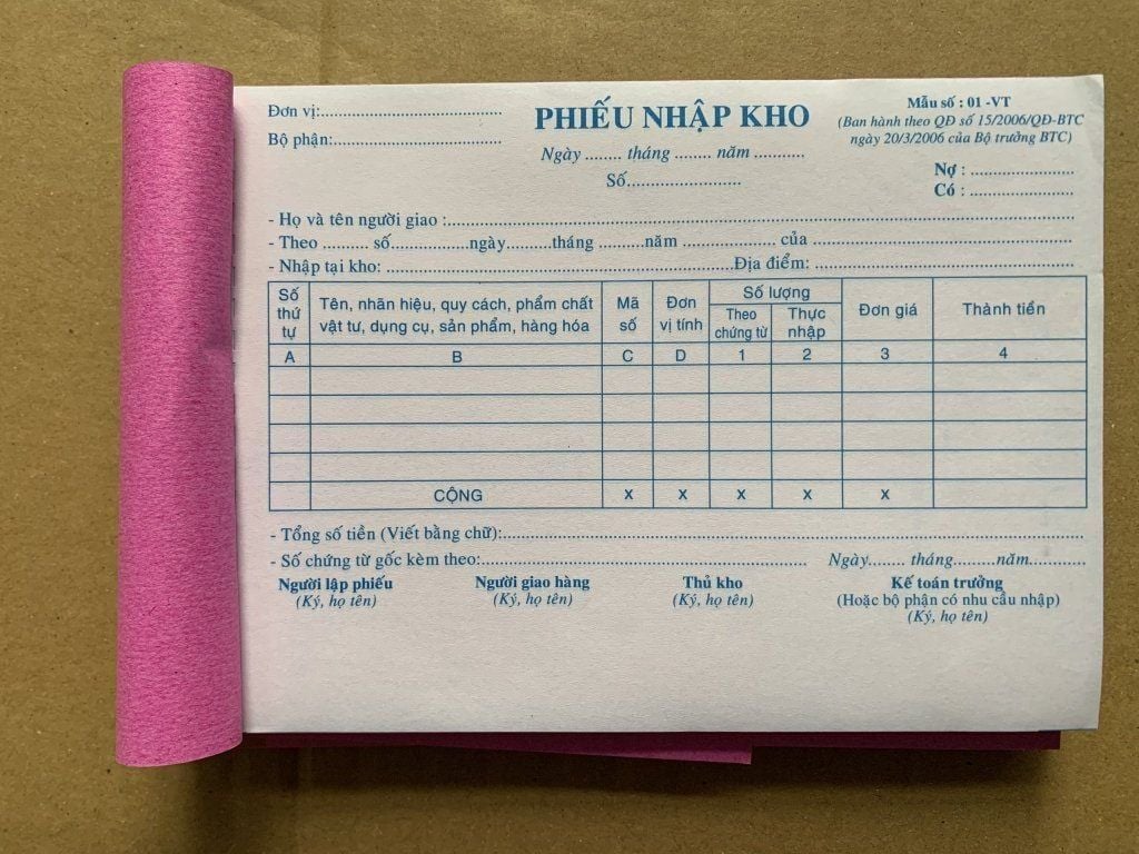 Tải và hướng dẫn cách ghi mẫu phiếu nhập kho mới nhất 2026
