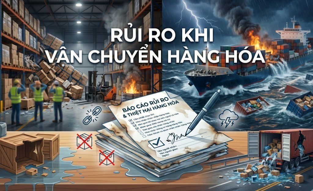 Rủi ro khi vận chuyển hàng hóa thường gặp & cách giải quyết