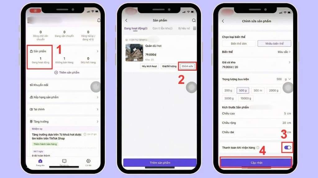 Cách kích hoạt tính năng COD trên TikTok Shop Seller Center