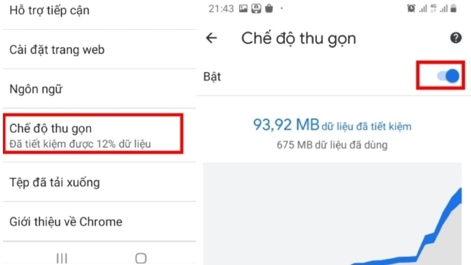 Bật chế độ tiết kiệm dữ liệu trên Chrome chặn quảng cáo TikTok